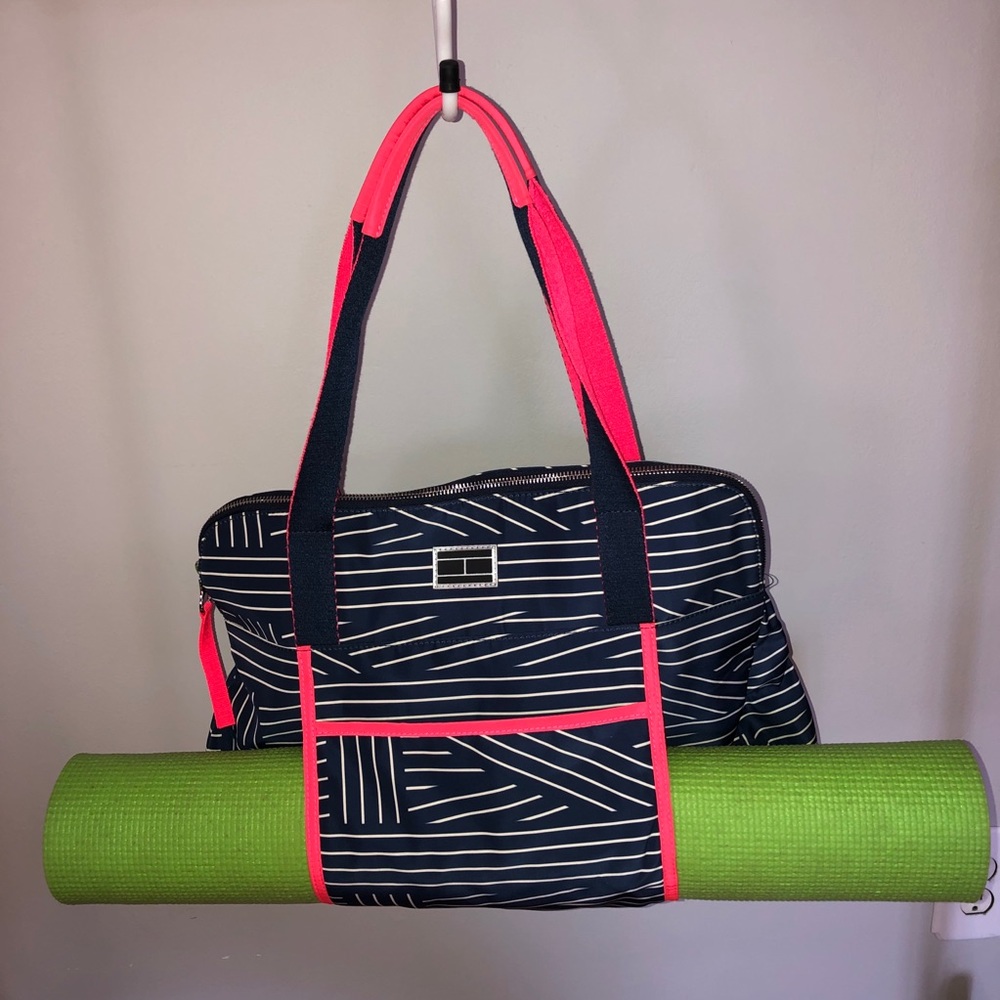 Tommy Hilfiger Navy Yoga Sport Tote
